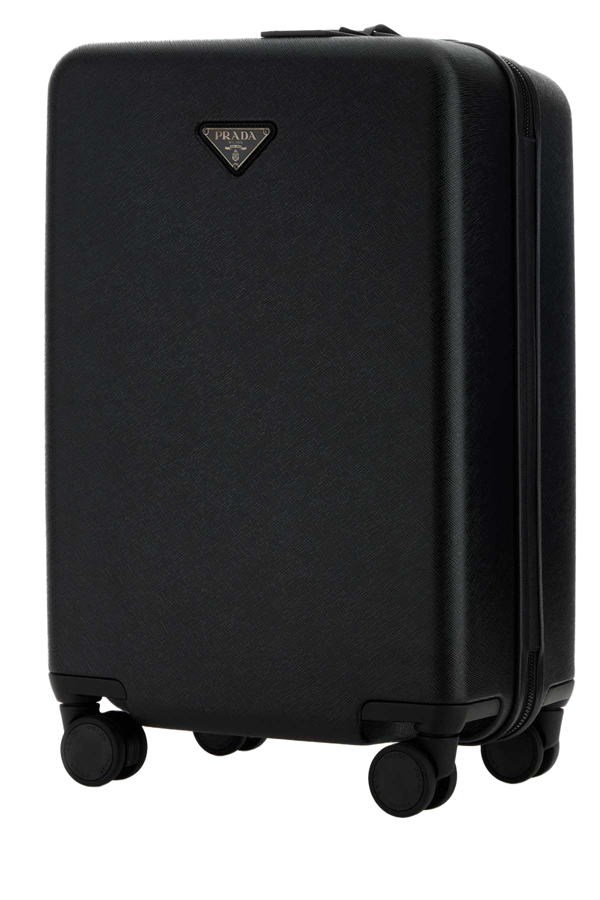 Black Polycarbonate Trolley Nero Exterior: Borse A Mano