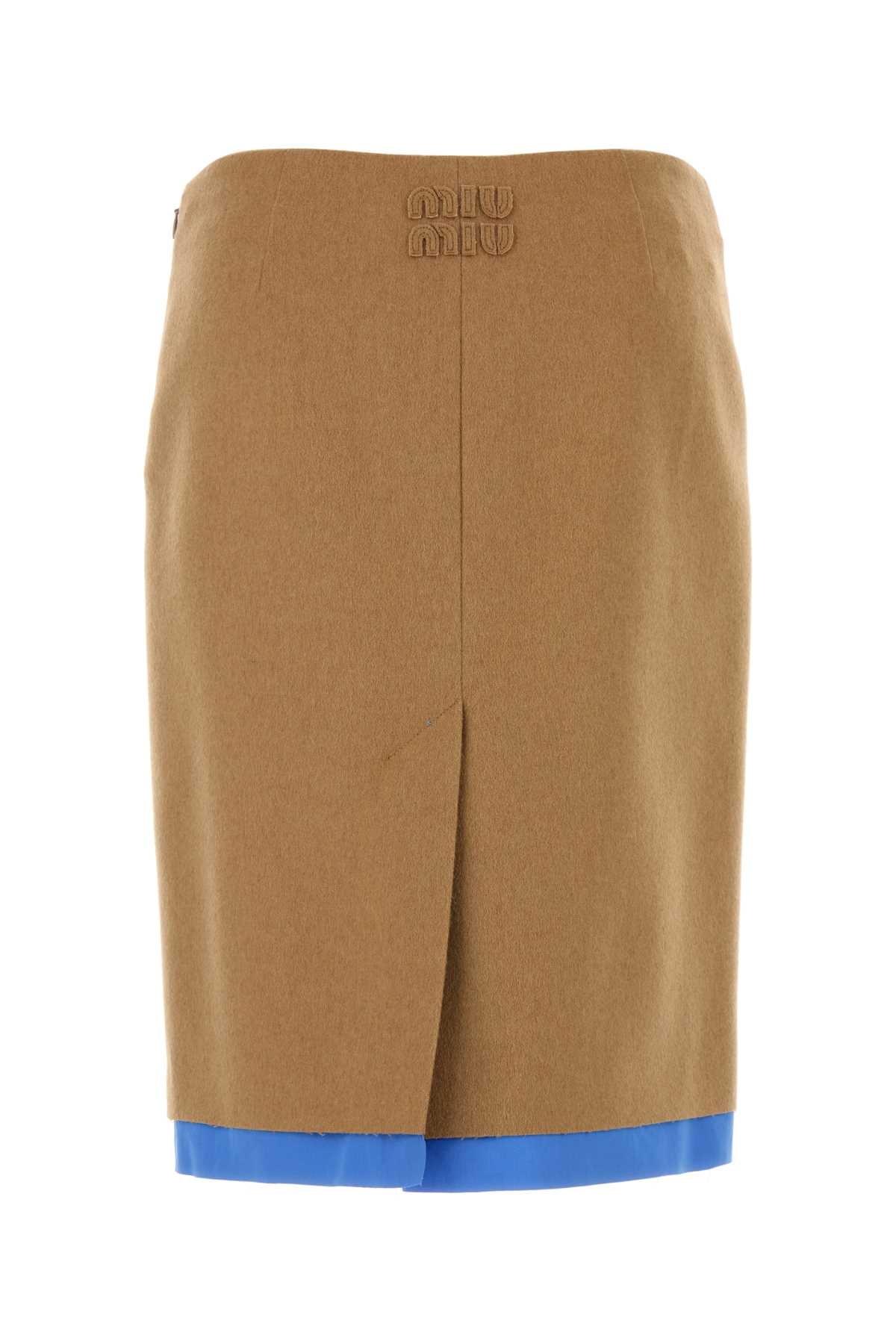Beige Camel Skirt Cammello Gonne