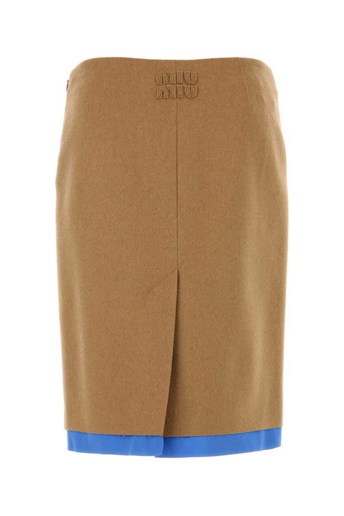 Beige Camel Skirt Cammello Gonne