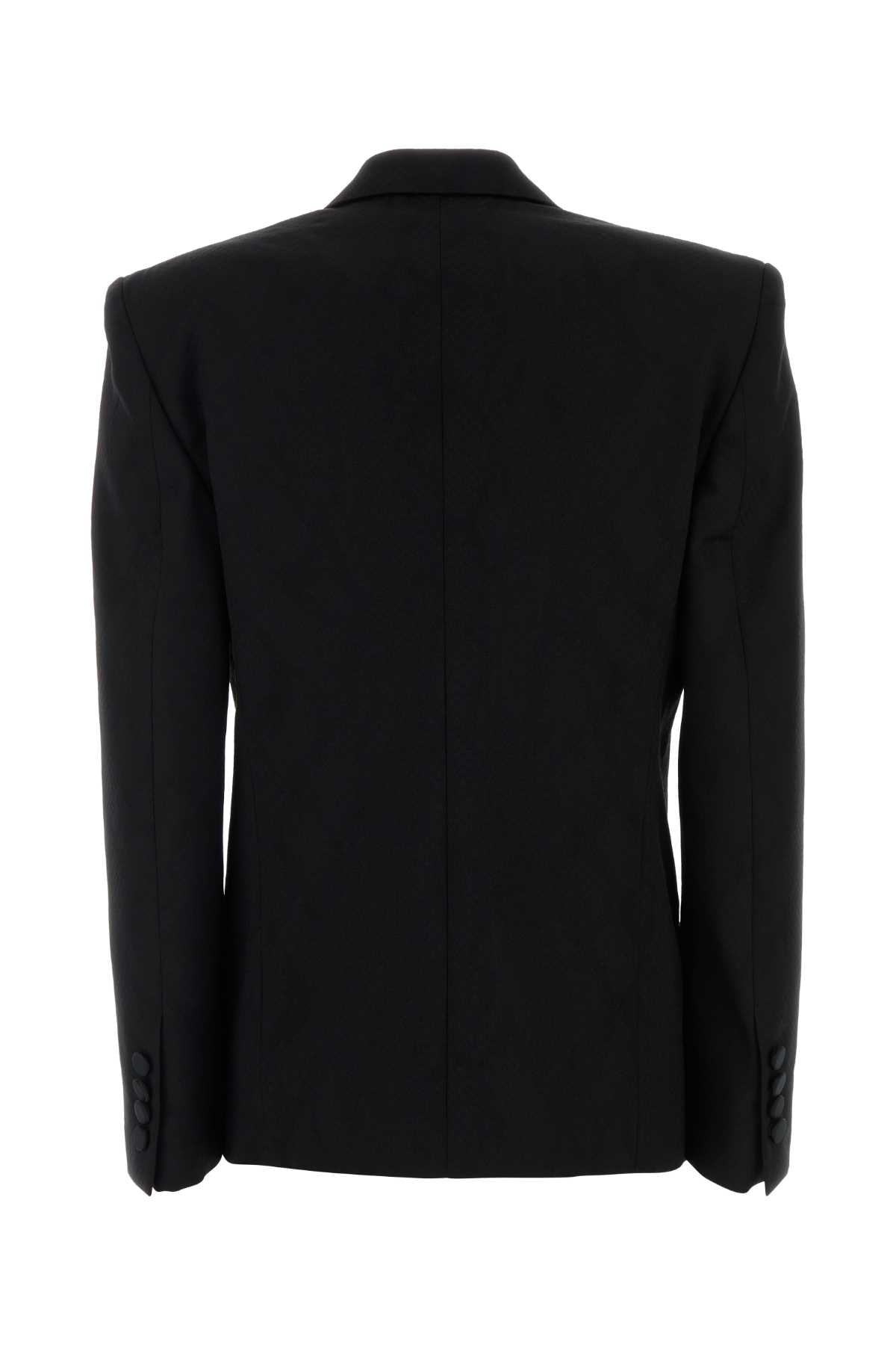 Black Wool Blazer Giacche E Gilet
