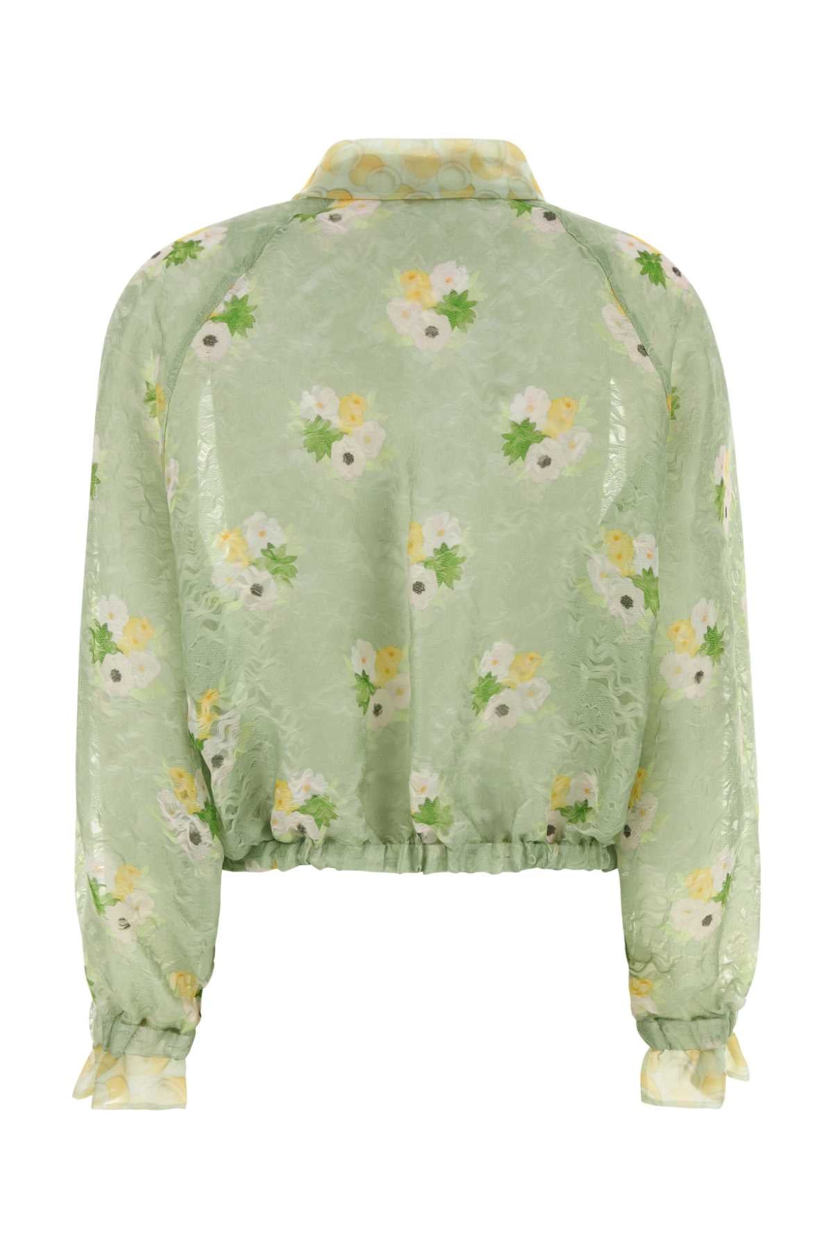 Fj7711aw9f F1al8 Light Green Exterior: Silk Nylon Giubbini
