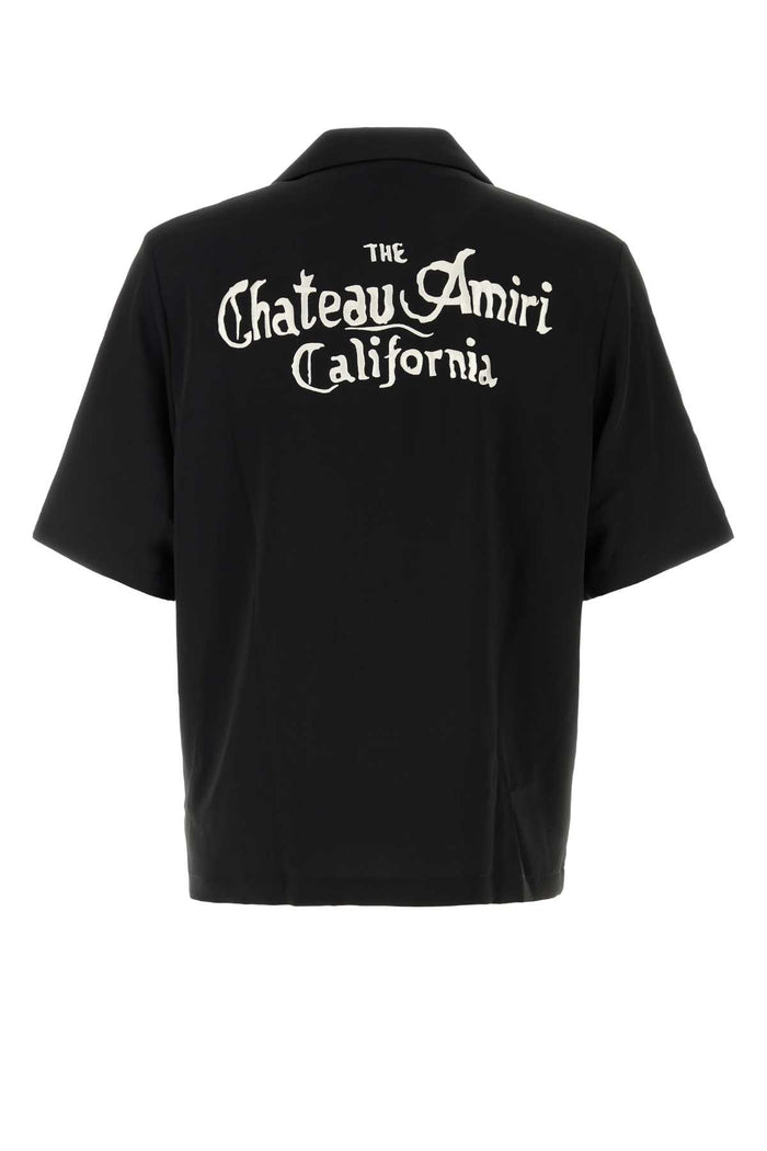 Black Jersey Shirt Exterior: Polyester Camicie