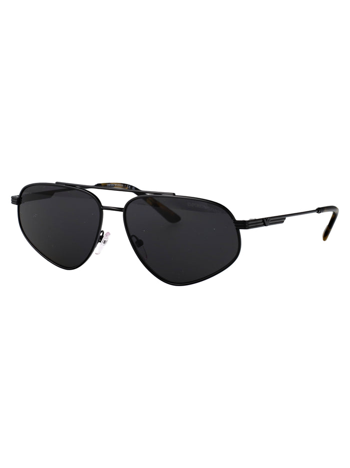 0ea2156 300187 Nero Opaco Metal Sunglasses