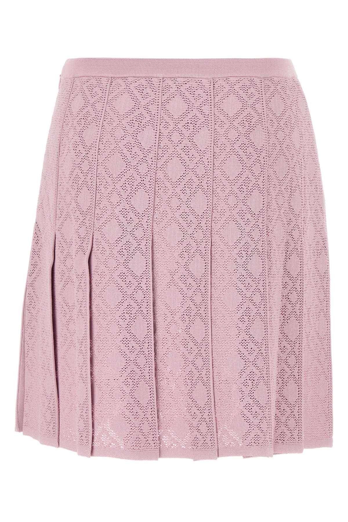 Pink Viscose Blend Skirt Parma Gonne