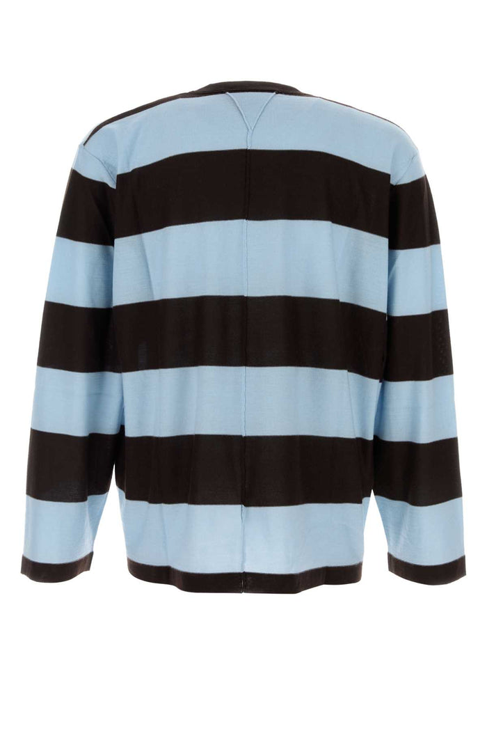 Embroidered Cashmere Sweater Darkcarubo Exterior: Maglieria