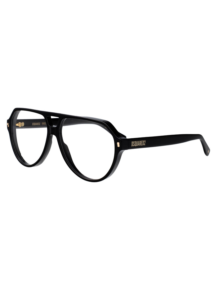 D2 0204 Black Acetate Optical