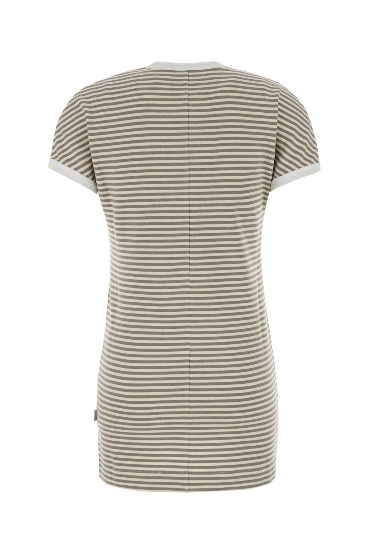 Embroidered Stretch Cotton Mini Dress Gialloblubiancosporco Cotone Elastan Abiti