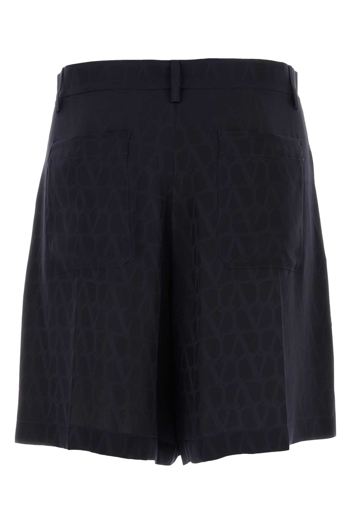 Toile Iconographe Bermuda Shorts Sttoileiconographnavynavy Exterior: Silk