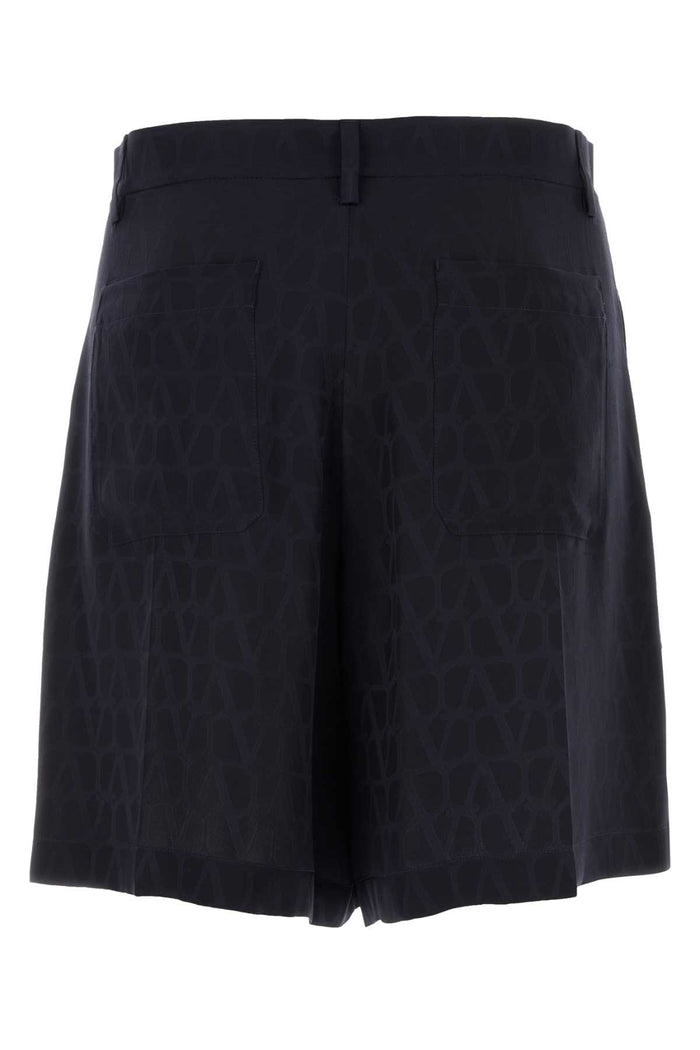 Toile Iconographe Bermuda Shorts Sttoileiconographnavynavy Exterior: Silk