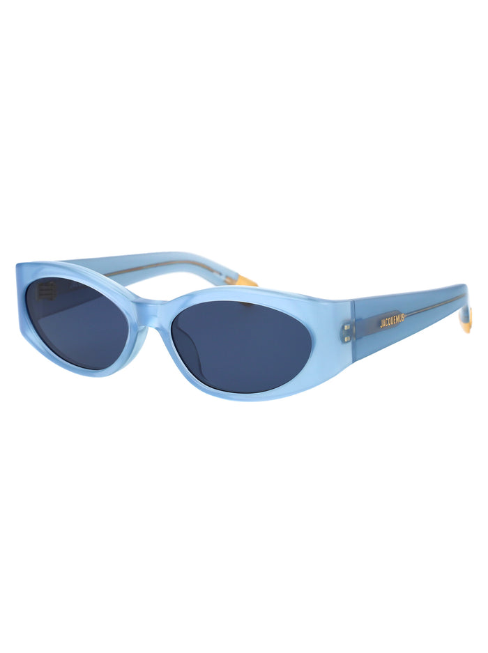 Ovalo 05 Blue Pearl/ Yellow Gold/ Green Acetate Sunglasses