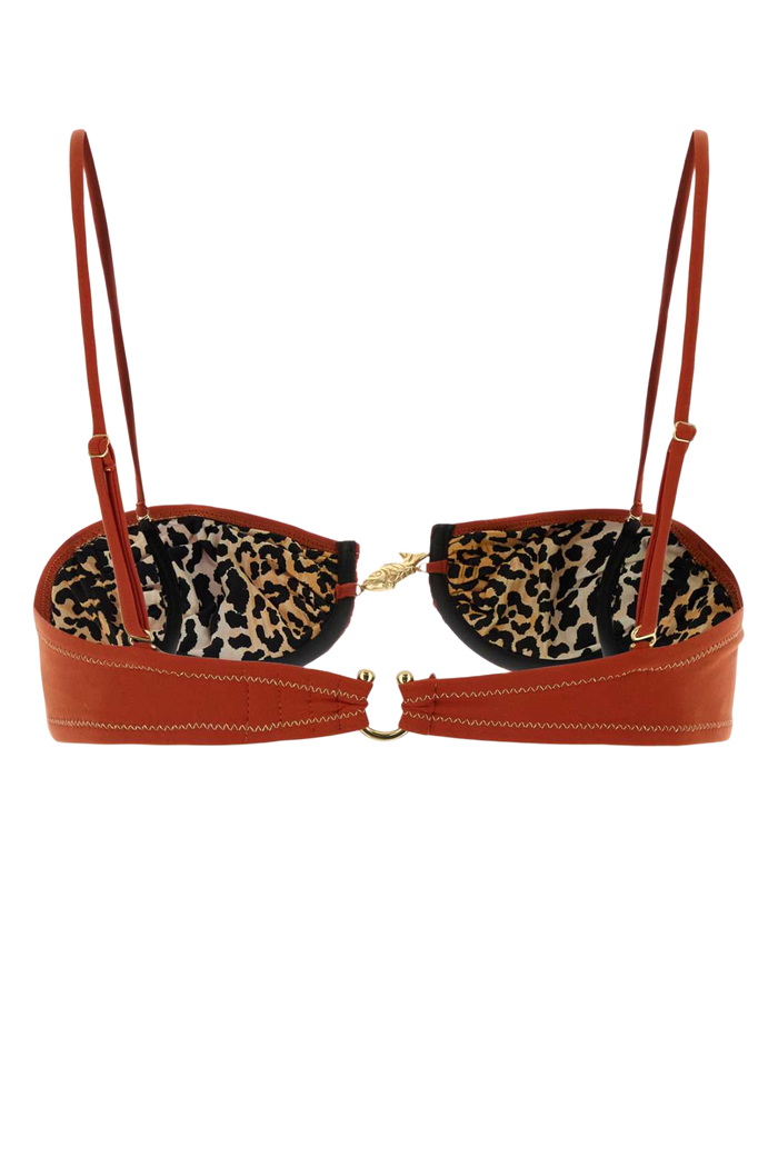 Coral Stretch Nylon Hammond 2.0 Bikini Top Redcoral Costumi Da Bagno