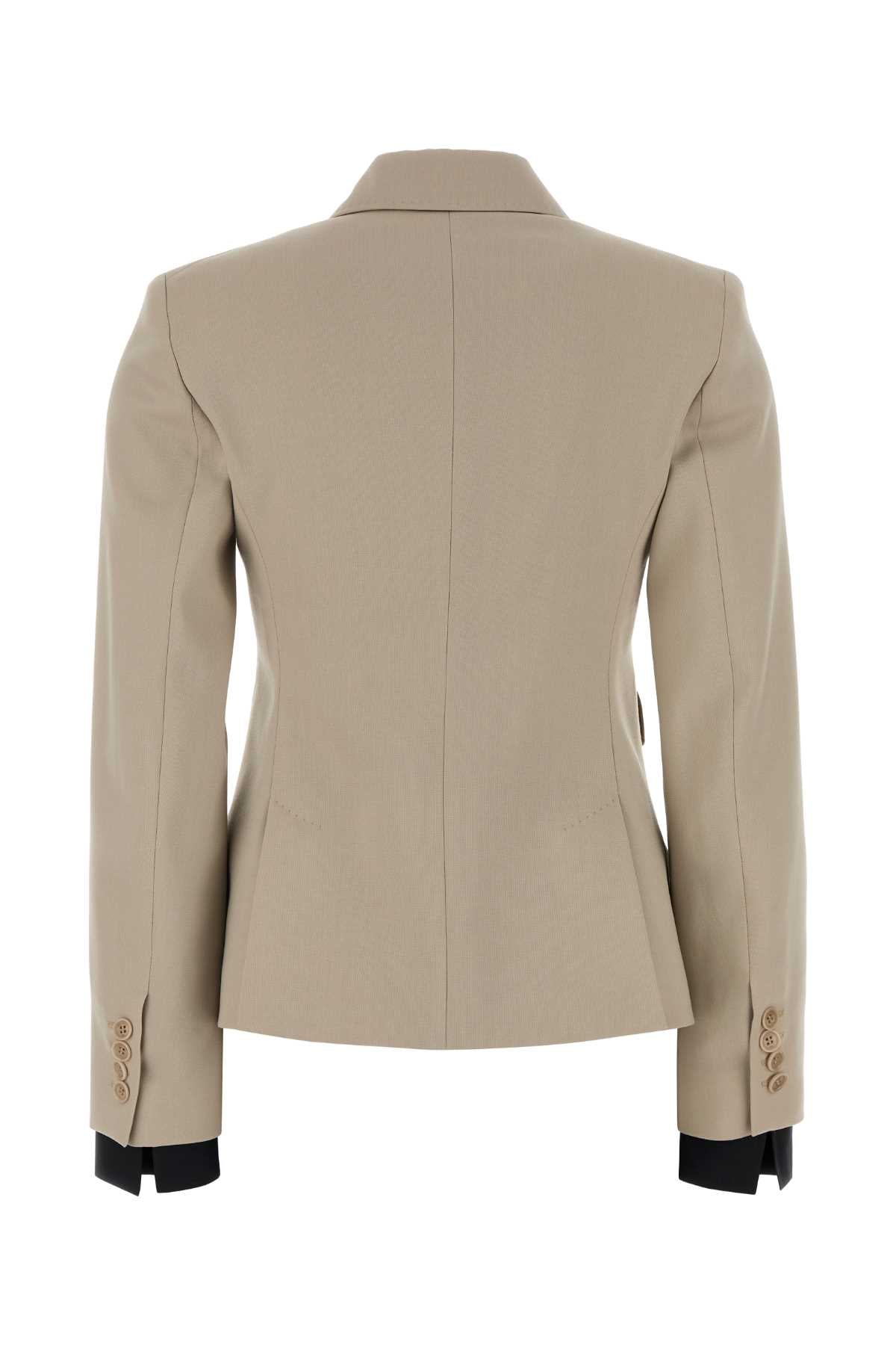 Sand Wool Blend Placido Blazer Beige Giacche E Gilet