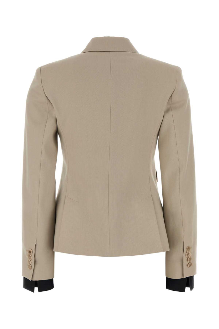 Sand Wool Blend Placido Blazer Beige Giacche E Gilet