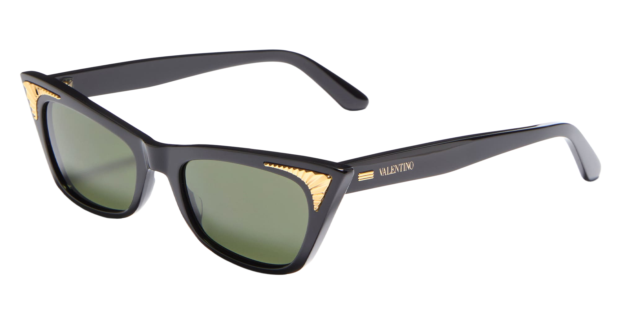 Vls-175a - Black Gold Acetate Sunglasses