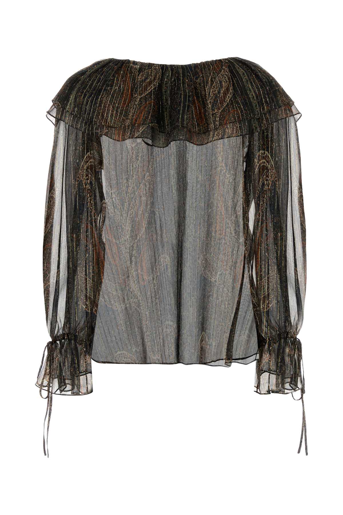 Printed Silk Blend Blouse Multicolorefonce Maglie