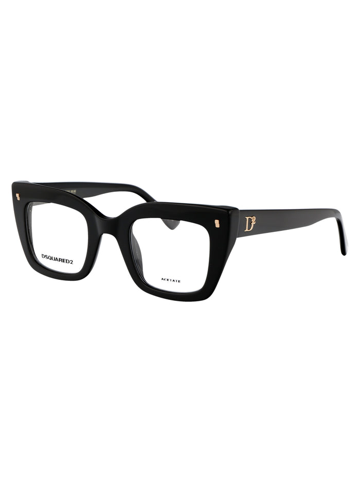D2 0099 807 Black Acetate Optical