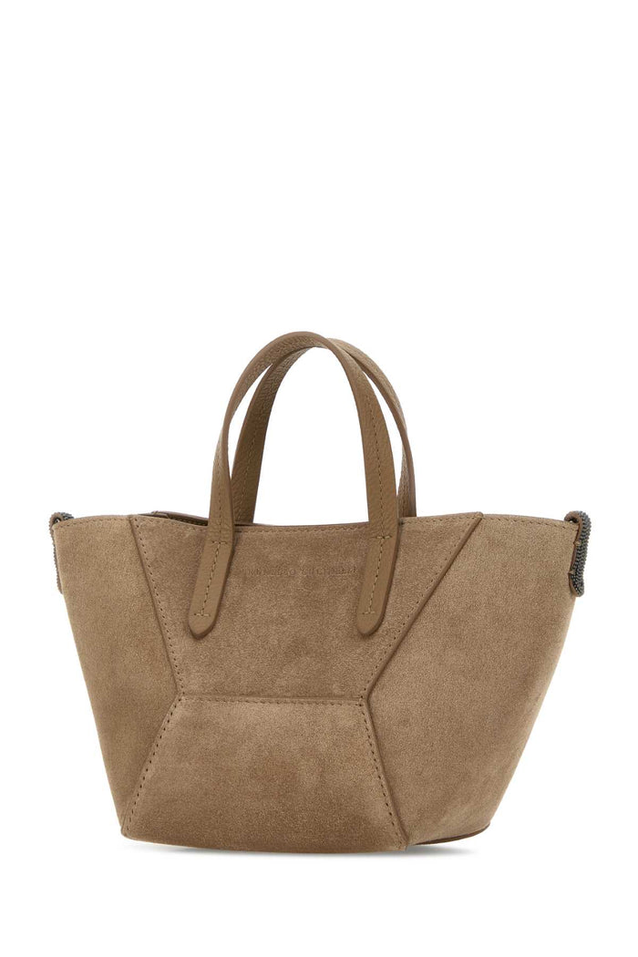 Biscuit Suede Handbag C2767 Borse A Mano