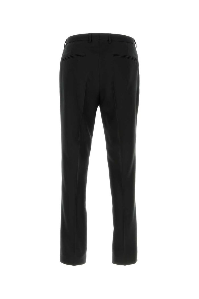 Black Twill Pant Exterior: Polyester Pantaloni