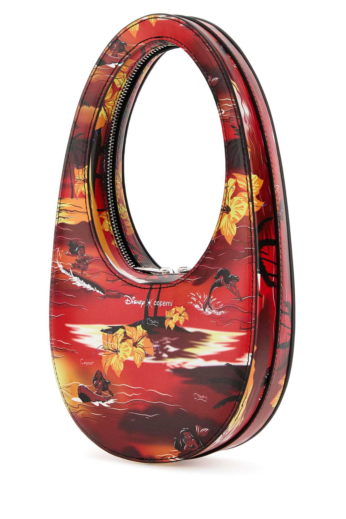 Printed Synthetic Leather Disney X Coperni Mini Tropical Swipe Handbag Printredtropical Borse A Mano