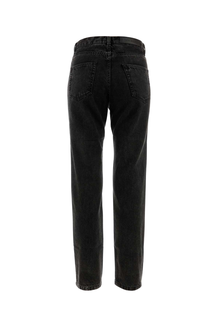 Black Denim Jeans 1010 Exterior: Cotton