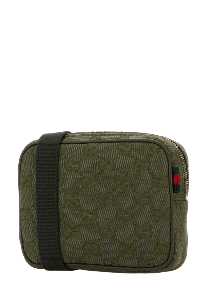 Olive Green Gg Fabric Crossbody Bag Dvinoldvobvrv Clutch