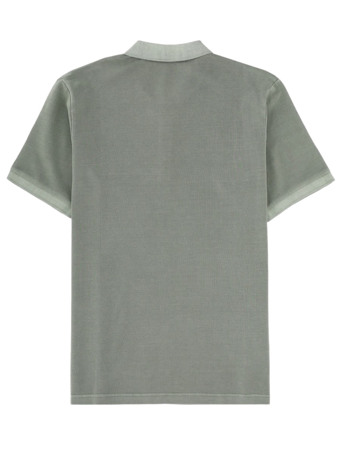 Polo With Logo Green Cotton Shirts