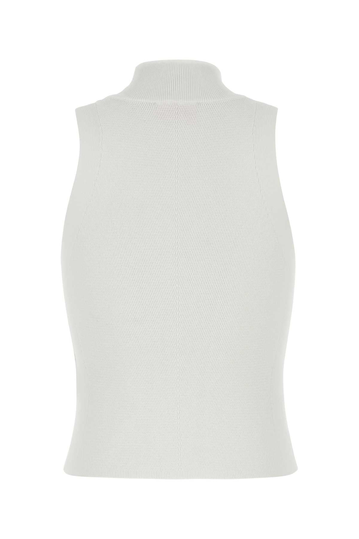White Viscose Blend M-Onervax Top 100 Exterior: Polyester Maglie