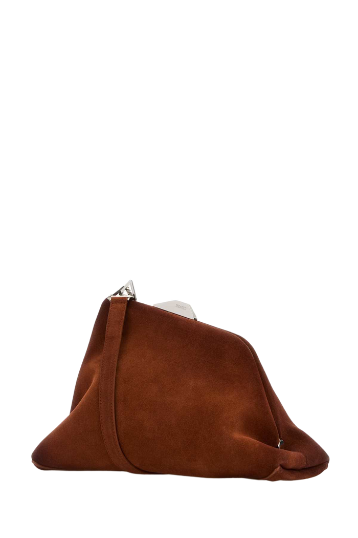 Caramel Suede Day Off Clutch Lightbrown