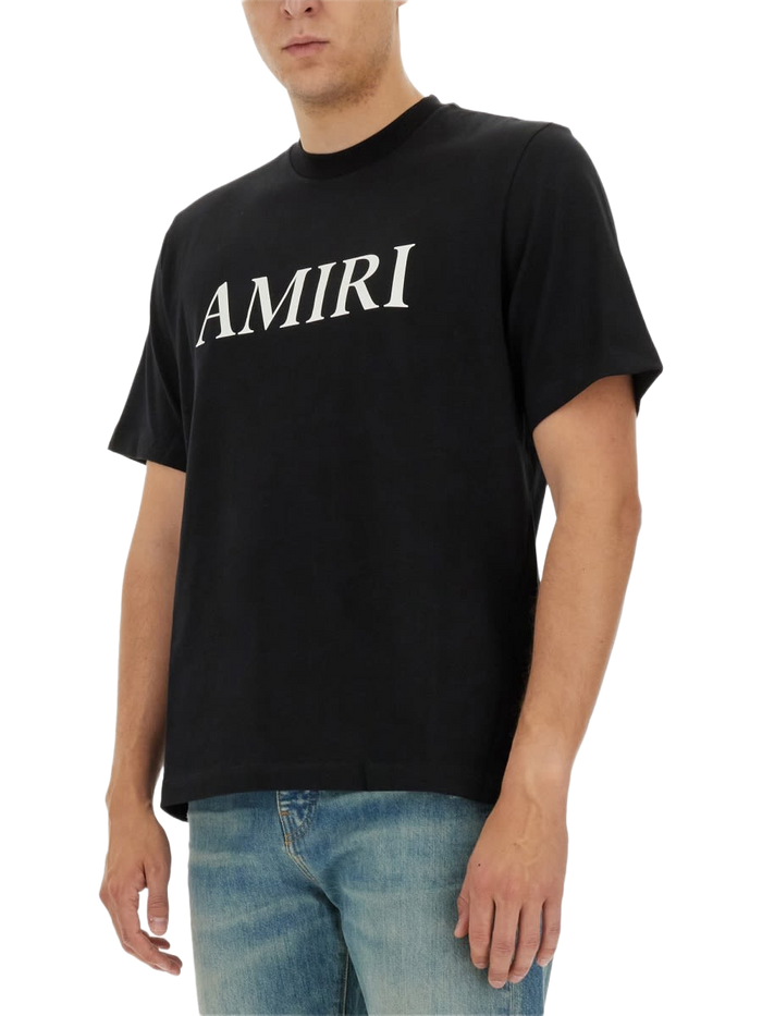 T-Shirt With Logo Black Cotton T-shirts