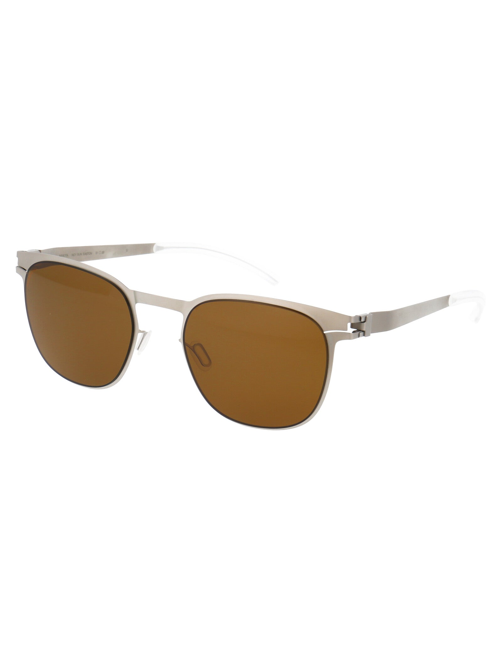 Matte Silver Metal Sunglasses