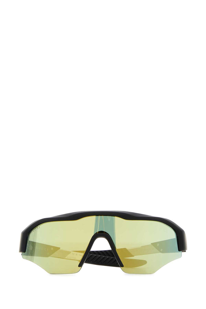 Black Acetate Sunglasses Blackyellow Exterior: Occhiali Da Sole