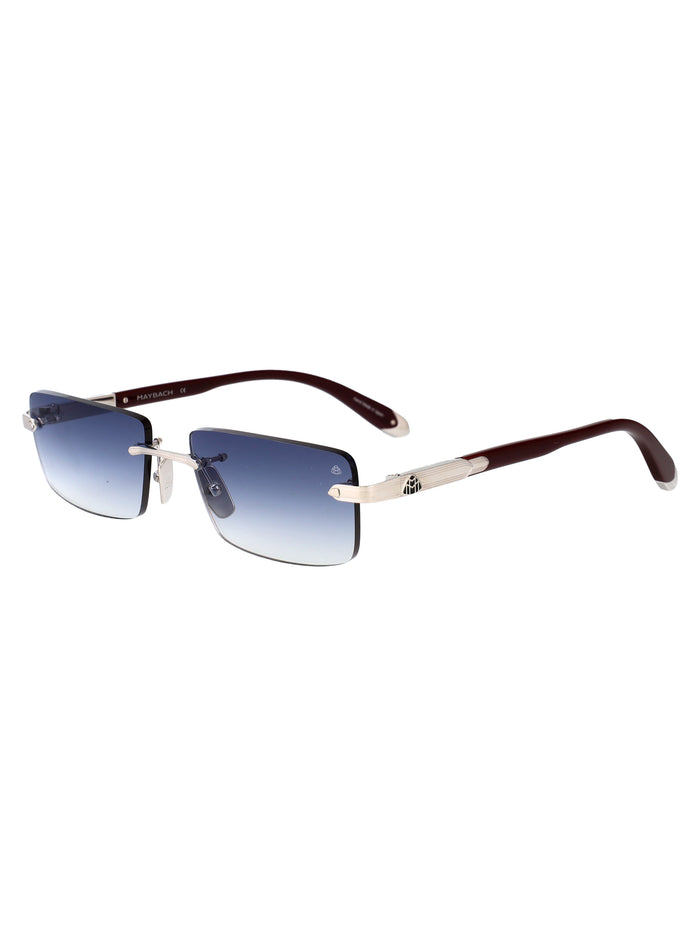 The Symphony Sun I Palladium Plated Burgundy Titanium Sunglasses