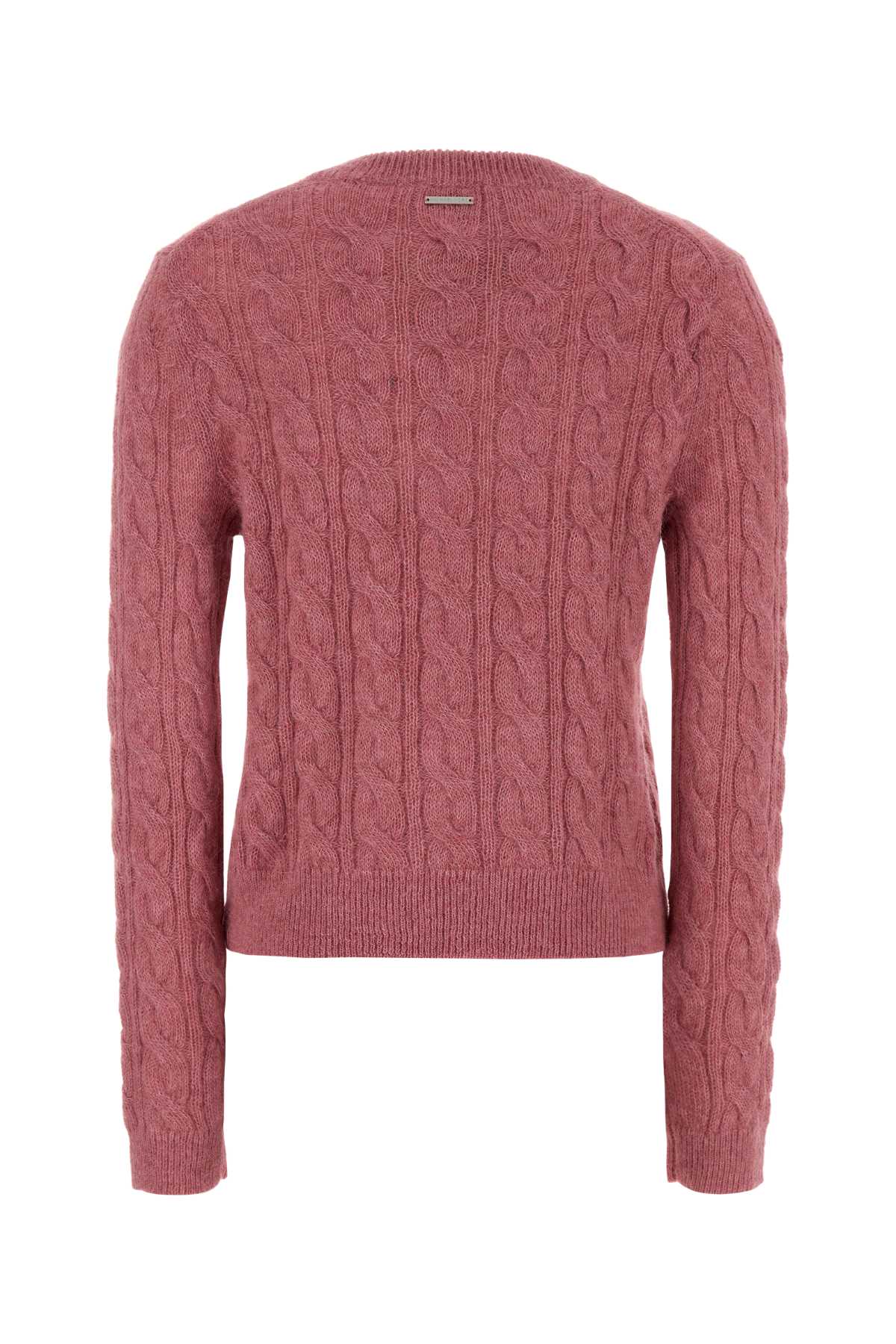 Fuchsia Nylon Blend Sweater Rosewood Baby Alpaca Polyamide Maglieria