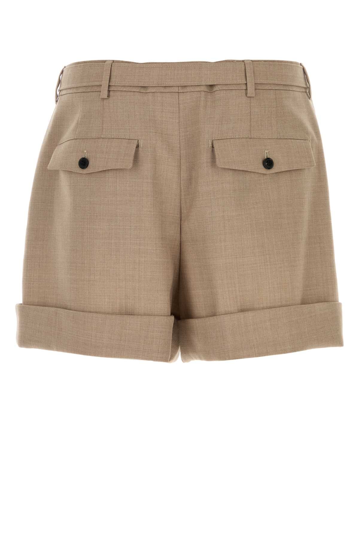 Beige Exterior: Wool Short