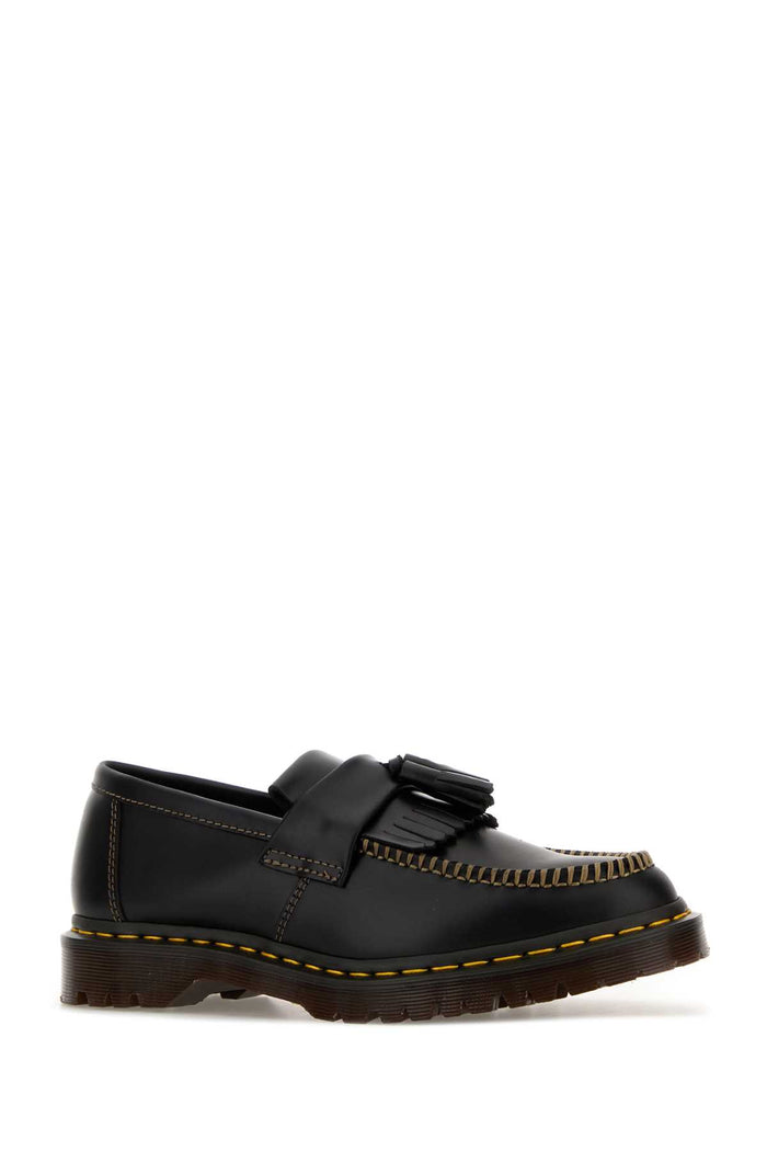 Black Leather Adrian Ben Loafers Mocassini