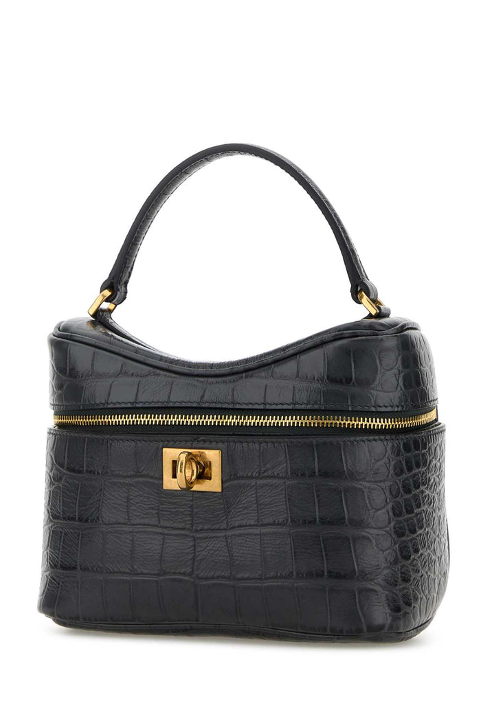 Denim Blue Leather Rodeo Handbag Volcanic Rock Borse A Mano