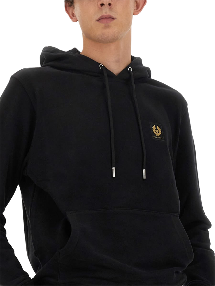 Sweatshirt With Logo Black Cotton Sweatshirts