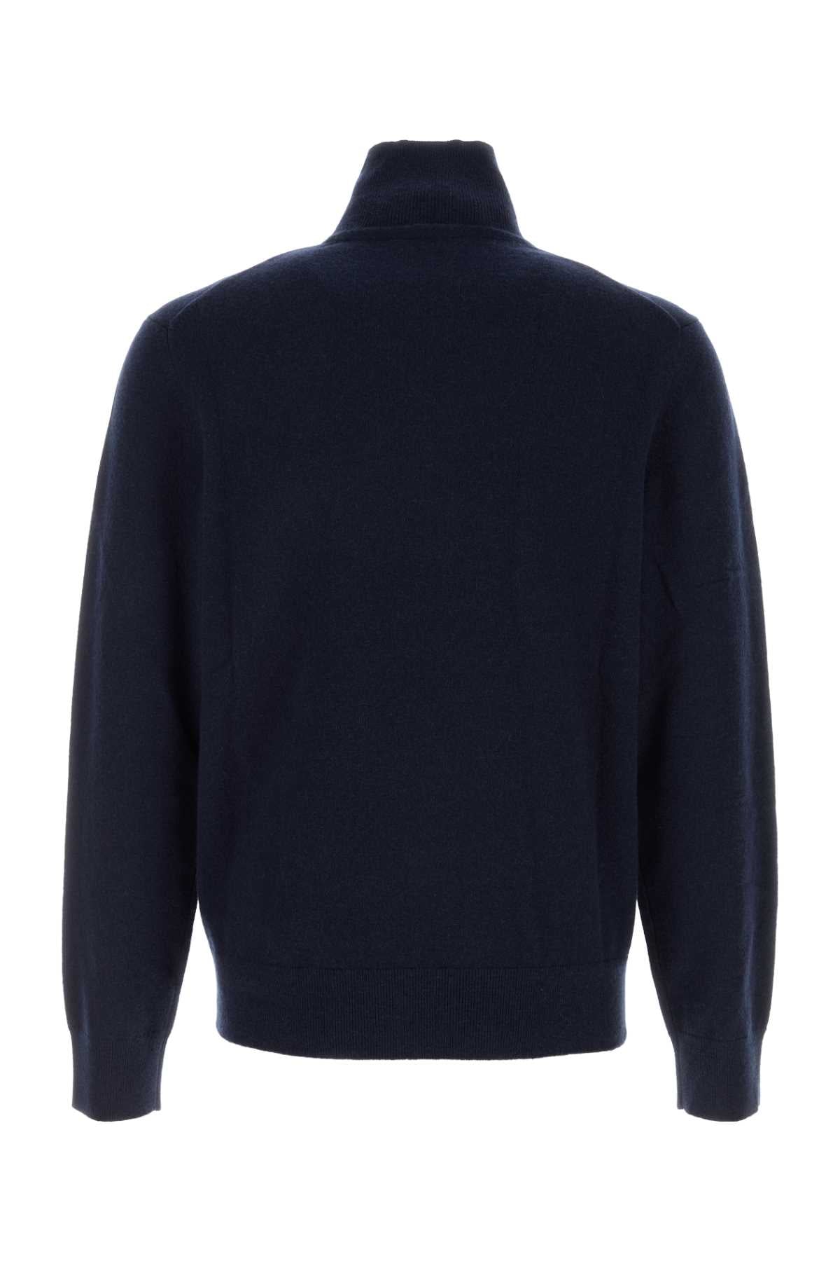 Dark Blu Stretch Cashmere Blend Sweater Navy Maglieria