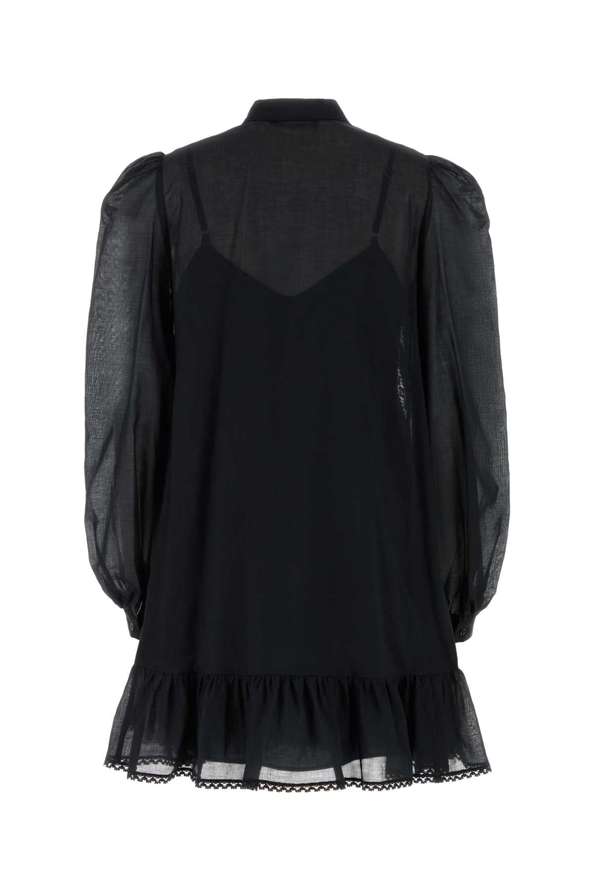 Black Cotton Asteri1234 Dress Nero Exterior: Abiti