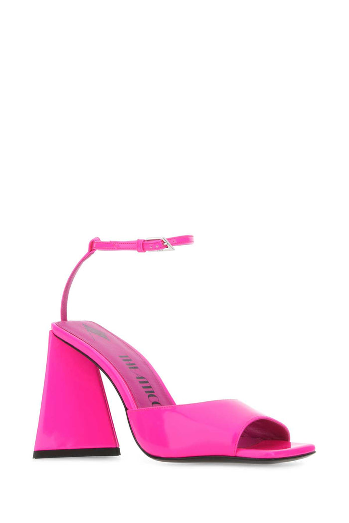 Fluo Pink Leather Piper Sandals 168 Sandali
