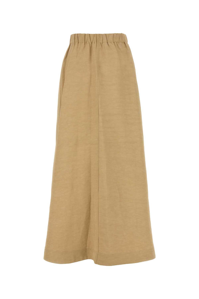3495svlfpf25 239 Camel Exterior: Viscose Silk Gonne