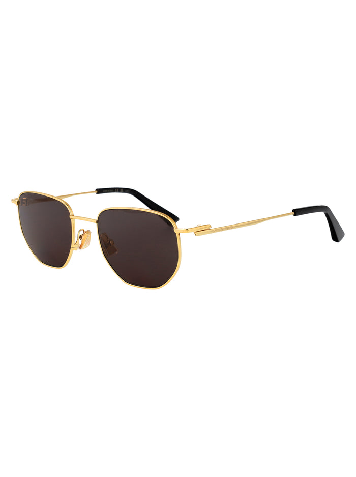 Bv1301s Gold-gold-grey Metal Sunglasses