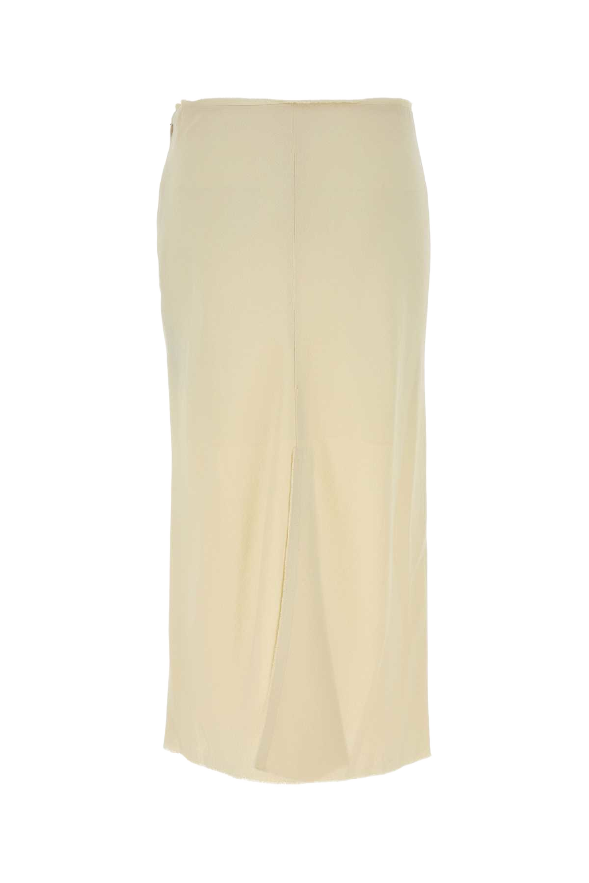 Ivory Stretch Viscose Skirt Gonne