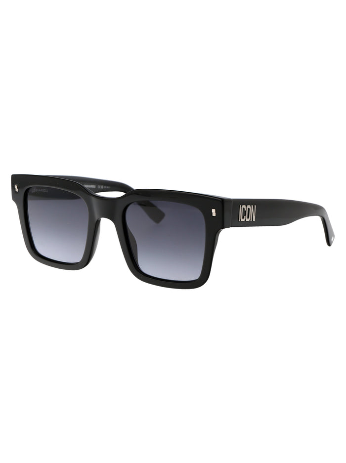 Icon 0010-S 807 Black Acetate Sunglasses