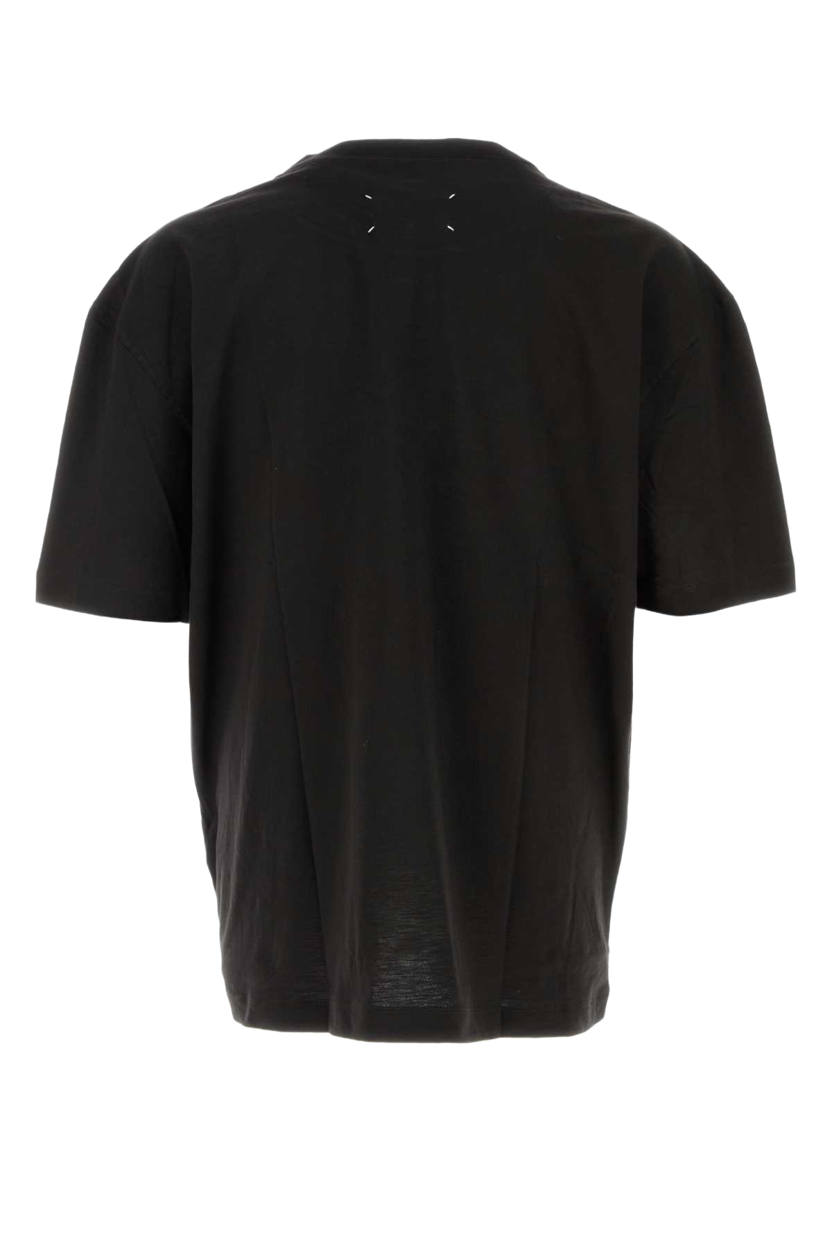 Black Cotton Oversize T-Shirt Washedblack Exterior