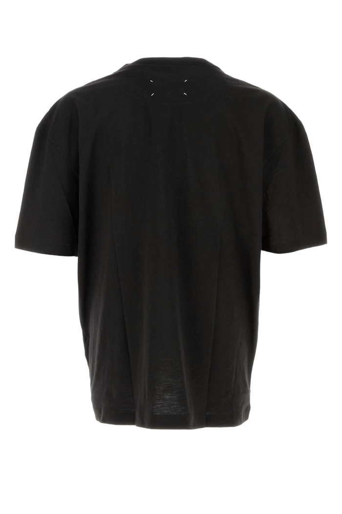 Black Cotton Oversize T-Shirt Washedblack Exterior