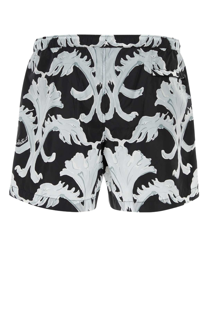 Printed Nylon Swimming Shorts Stwallneroperla Exterior: Lining: Costumi Da Bagno
