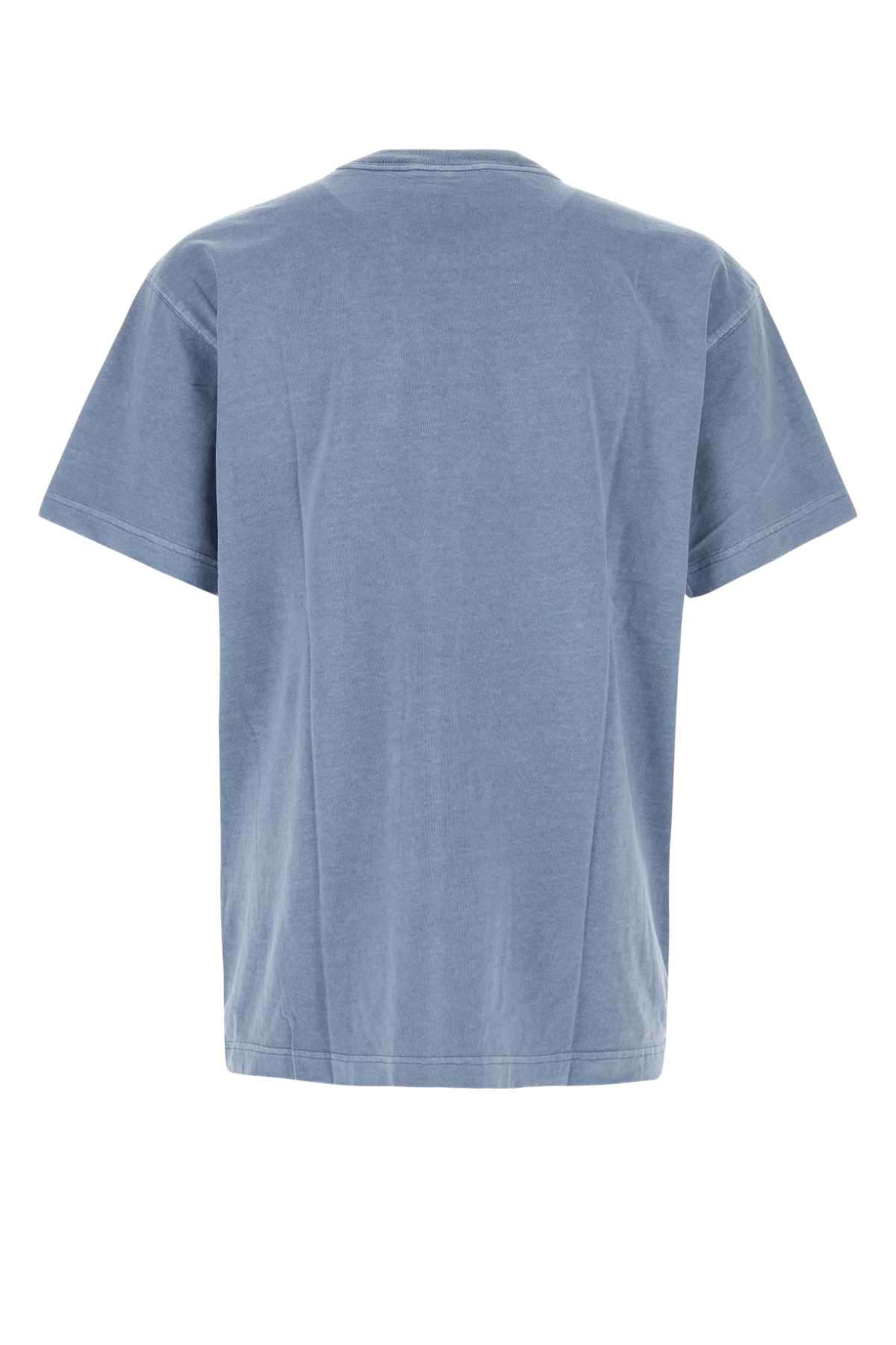 Cerulean Blue Cotton Oversize S-S Nelson T-Shirt Gentlebluegarmentdyed Exterior