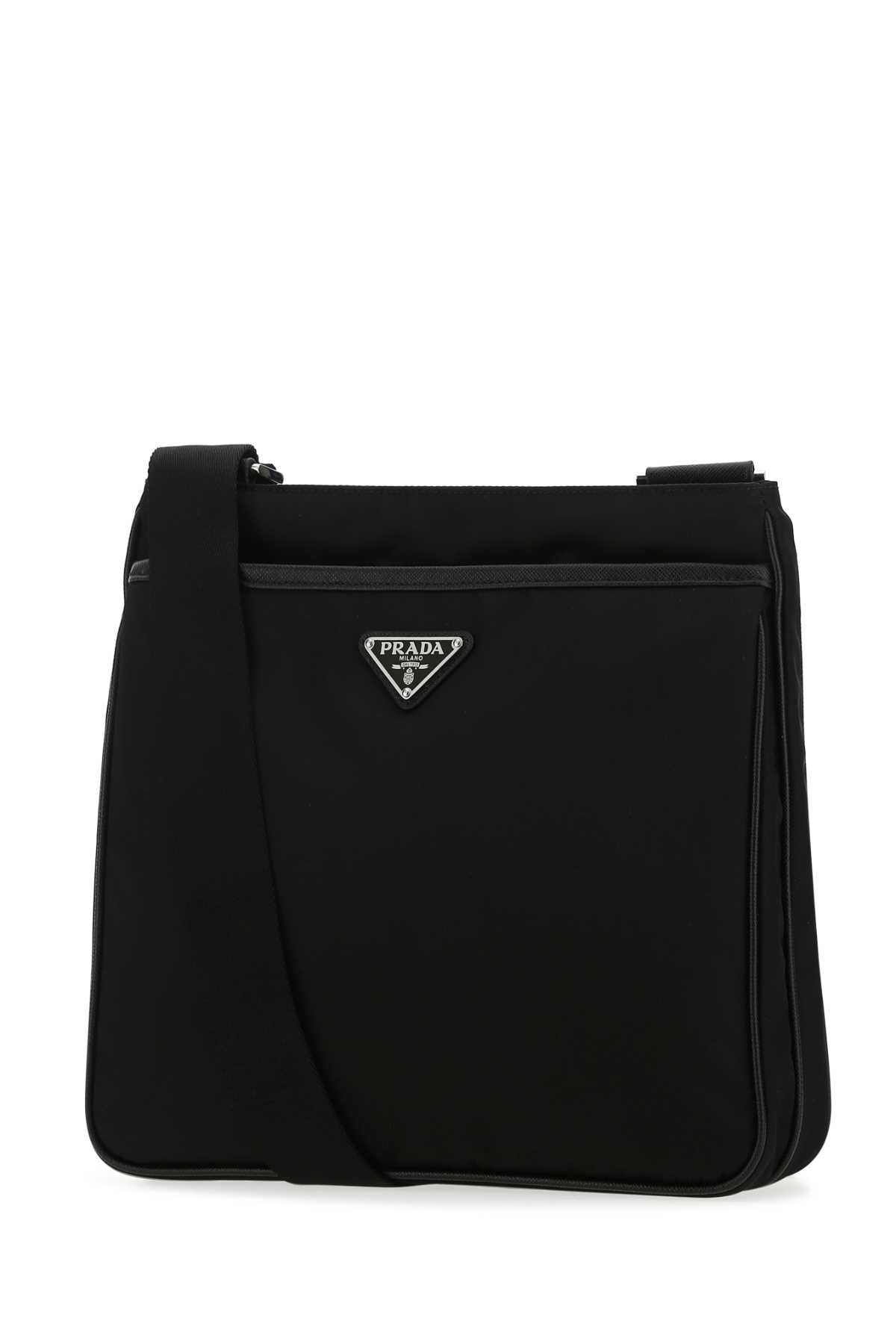 Black Re-Nylon Crossbody Bag F0002 Poliammidericiclata-vitello Borse A Tracolla
