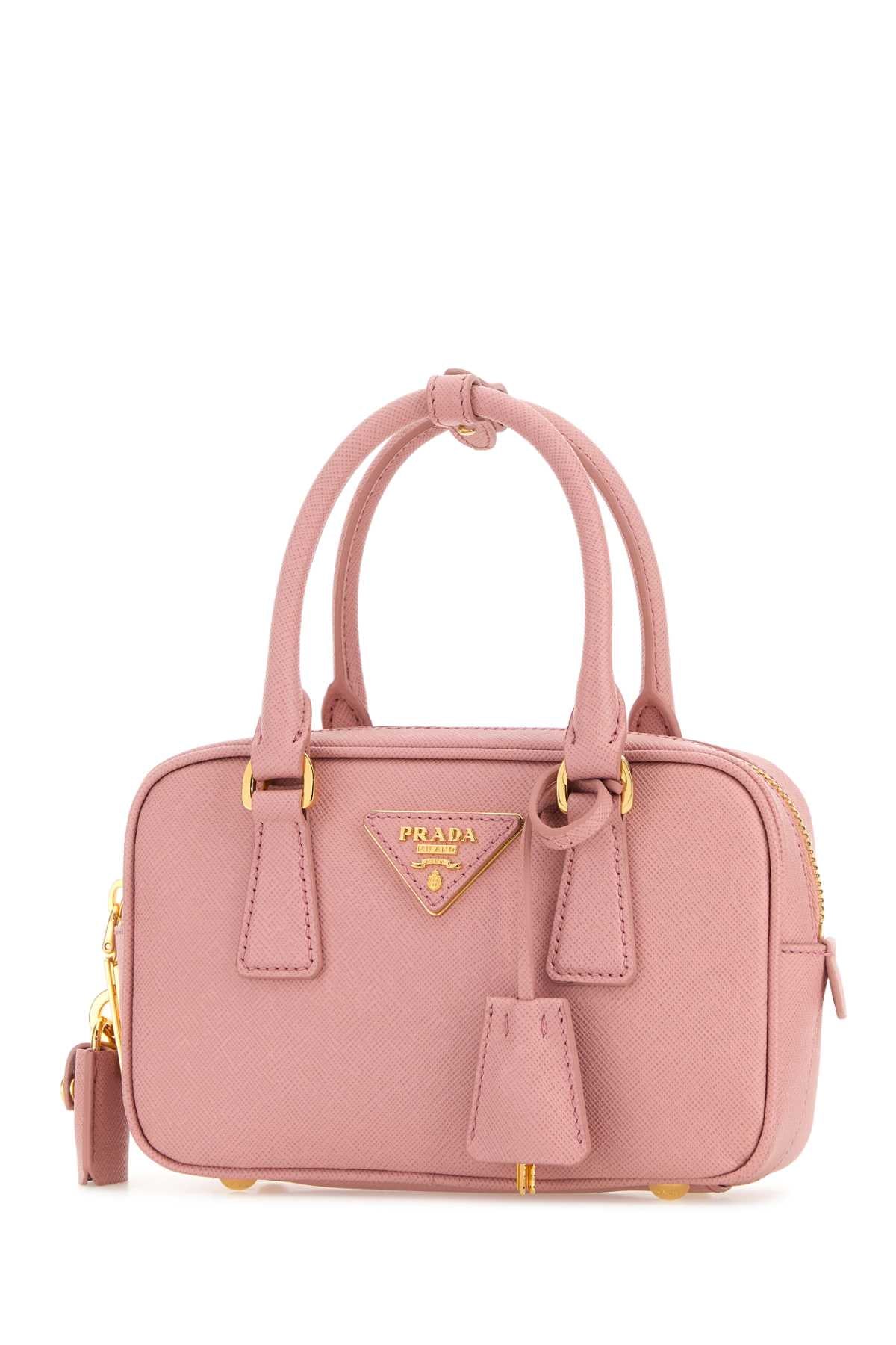 Pink Leather Handbag Pesco Borse A Mano